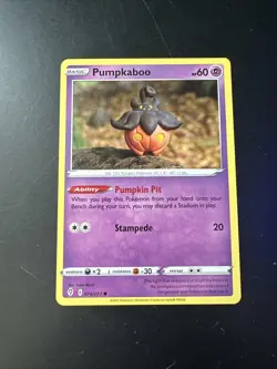 Pokemon Card Pumpkaboo 076/203 NM NEAR MINT SEE DESCRIPTION - Image 1