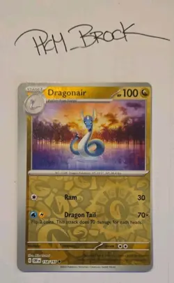 Dragonair 158/197 Sv03: MISCUT ERROR Obsidian Flames Pokemon Card - Image 1