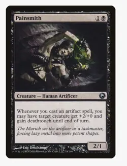 Painsmith #74 Scars of Mirrodin (SOM) Magic Card In Protective Sleeve - Image 1