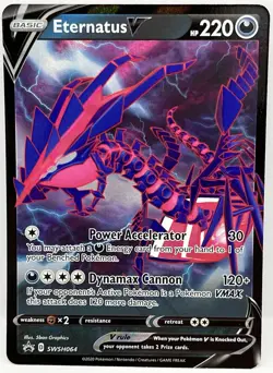 Eternatus V - SWSH064 Pokemon TCG Sword & Shield Holo Black Star Promo Card - Image 1