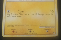 Pikachu, Undaunted, 61/90, (1) 2010 Pokemon Card, Lightly Played Condition - Image 3