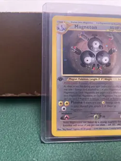 Pokemon Neo Revelation 1st Edition, Magneton #10/64, Holo Rare TCG card. MP - Image 5