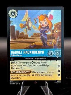 Disney Lorcana: Azurite Sea "GADGET HACKWRENCH" #140/204 CCG Card FOIL - Image 1
