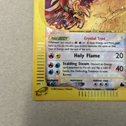 Crystal Ho-Oh Skyridge Holo Rare Pokemon Card #149 LP - Image 4