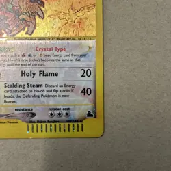 Crystal Ho-Oh Skyridge Holo Rare Pokemon Card #149 LP - Image 5