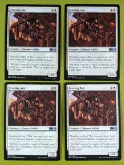 Fencing Ace x4 Core Set 2020 M20 4x Playset Magic the Gathering MTG - Image 1