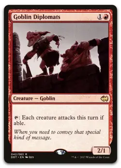 Goblin Diplomats #42 (LP) Merfolk vs Goblins DDT Magic MTG - Image 1