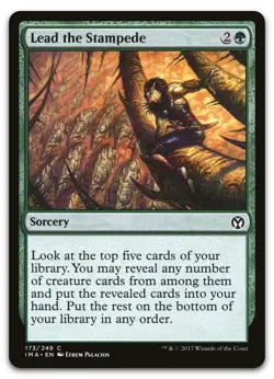 Lead the Stampede #173 (NM) Iconic Masters IMA Magic MTG - Image 1