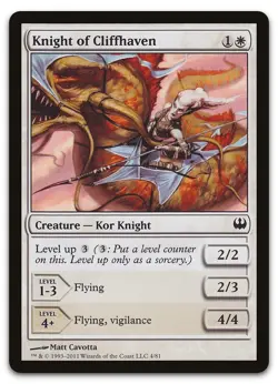 Knight of Cliffhaven #4 (NM) Knights vs Dragons DDG Magic MTG - Image 1