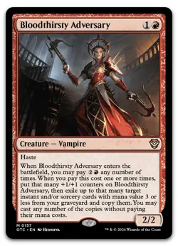 Bloodthirsty Adversary #157 (NM) Thunder Junction OTC Magic MTG - Image 1