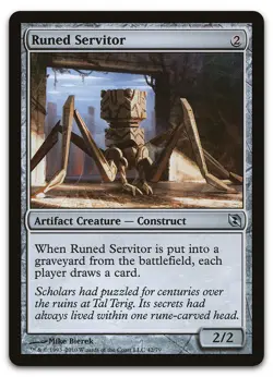 Runed Servitor #42 (NM) Elspeth vs Tezzeret DDF Magic MTG - Image 1