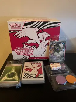 Pokemon White Flare ETB Box Open- NO PACKS- Promo & Accessories included - Image 1