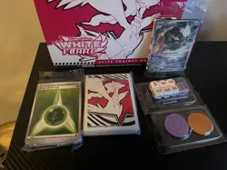 Pokemon White Flare ETB Box Open- NO PACKS- Promo & Accessories included - Image 2