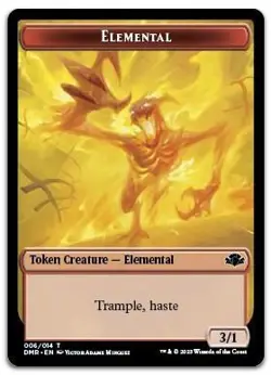 Elemental Token #6 (NM) Dominaria Remastered DMR Magic MTG - Image 1