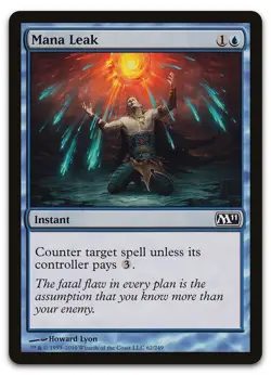 Mana Leak #62 (NM) Magic 2011 M11 Magic MTG - Image 1