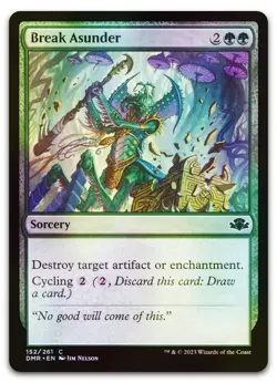 Break Asunder #152 (Foil) (NM) Dominaria Remastered DMR Magic MTG - Image 1