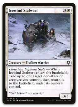Icewind Stalwart #27 (NM) Baldur's Gate CLB Magic MTG - Image 1