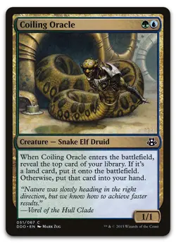Coiling Oracle #51 (NM) Elspeth vs Kiora DDO Magic MTG - Image 1