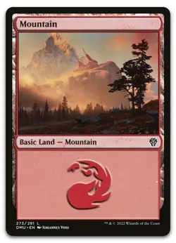 Mountain (273) #273 (NM) Dominaria United DMU Magic MTG - Image 1