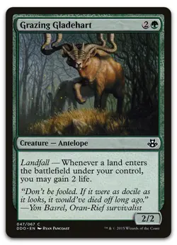 Grazing Gladehart #47 (NM) Elspeth vs Kiora DDO Magic MTG - Image 1