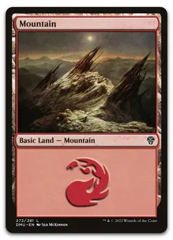 Mountain (272) #272 (NM) Dominaria United DMU Magic MTG - Image 1