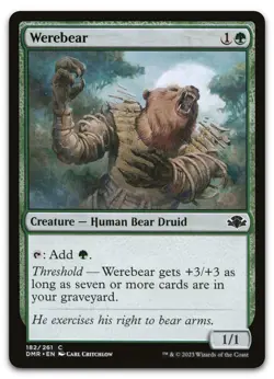 Werebear #182 (NM) Dominaria Remastered DMR Magic MTG - Image 1