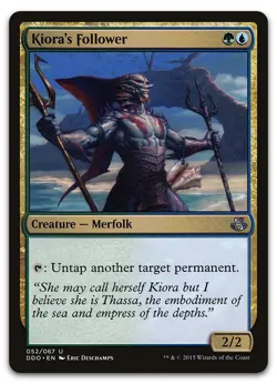 Kiora's Follower #52 (NM) Elspeth vs Kiora DDO Magic MTG - Image 1