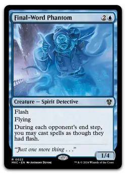 Final-Word Phantom #22 (NM) Murders Karlov Manor MKC Magic MTG - Image 1