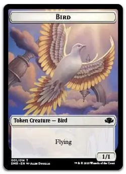 Bird Token #1 (NM) Dominaria Remastered DMR Magic MTG - Image 1