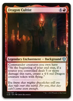 Dragon Cultist #170 (Foil) (NM) Baldur's Gate CLB Magic MTG - Image 1