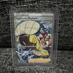 Rapid Strike Style Mustard TG27/TG30 Brilliant Stars Full Art Pokemon Card New - Image 1