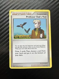 Pokemon TCG Secret Wonders Professor Oak’s Visit 122/132 Professor Program Stamp - Image 1