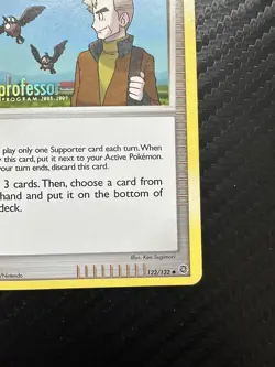 Pokemon TCG Secret Wonders Professor Oak’s Visit 122/132 Professor Program Stamp - Image 4