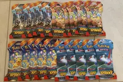 x20 Pokemon TCG - Surging Sparks Booster Pack Blister Sleeved - Image 1