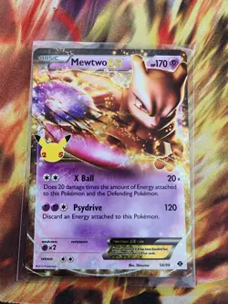 Pokemon TCG Celebrations CLASSIC COLLECTION MEWTWO EX HOLO RARE 54/99 NM - Image 1