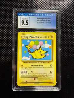 2016 Pokemon XY Evolutions Flying Pikachu 110/108 Secret Rare CGC 9.5 GEM MINT - Image 1