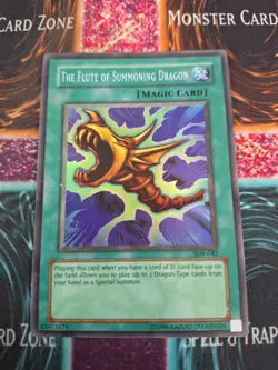 Yugioh The Flute of Summoning Dragon SDK-042 Super Rare Unlimited MP - Image 1