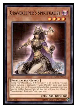 Yugioh Gravekeeper's Spiritualist #SOFU-EN013 Soul Fusion LP - Image 1