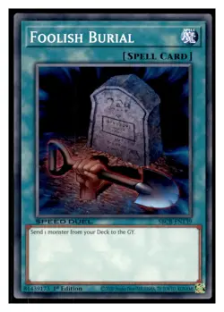Yugioh Foolish Burial #SBCB-EN139 Speed Duel: Battle City Box LP - Image 1