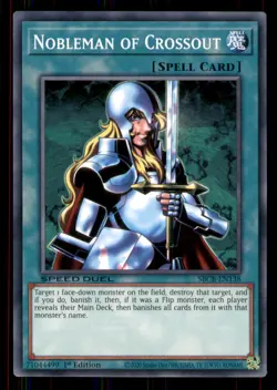 Yugioh Nobleman of Crossout #SBCB-EN138 Speed Duel: Battle City Box LP - Image 1