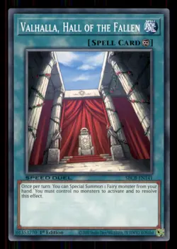 Yugioh Valhalla, Hall of the Fallen #SBCB-EN141 Speed Duel: Battle City Box LP - Image 1