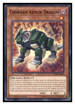 Yugioh Chobham Armor Dragon #CHIM-EN005 Chaos Impact LP - Image 1