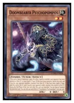 Yugioh Doombearer Psychopompos #DAMA-EN028 Dawn of Majesty LP - Image 1