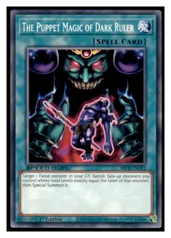 Yugioh The Puppet Magic of Dark Ruler #SBCB-EN192 Speed Duel: Battle City Box LP - Image 1