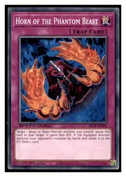 Yugioh Horn of the Phantom Beast #SBCB-EN061 Speed Duel: Battle City Box LP - Image 1