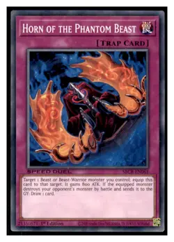 Yugioh Horn of the Phantom Beast #SBCB-EN061 Speed Duel: Battle City Box LP - Image 1