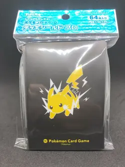 Pikachu 64 Sleeves Deck Shield Pro LM11 Japanese Pokemon Center Exclusive - Image 1
