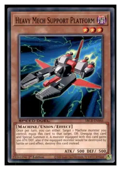 Yugioh Heavy Mech Support Platform #SBCB-EN066 Speed Duel: Battle City Box LP - Image 1