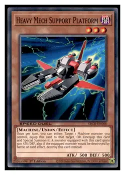 Yugioh Heavy Mech Support Platform #SBCB-EN066 Speed Duel: Battle City Box LP - Image 1