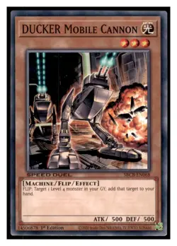 Yugioh DUCKER Mobile Cannon #SBCB-EN068 Speed Duel: Battle City Box LP - Image 1